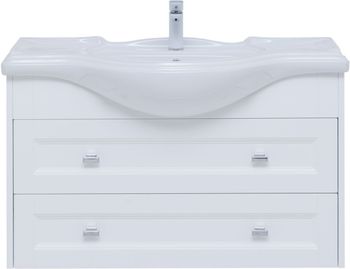 Тумба под раковину Aquanet Монте 85 белый матовый 00303998 — фото 3, Тумбы под раковину