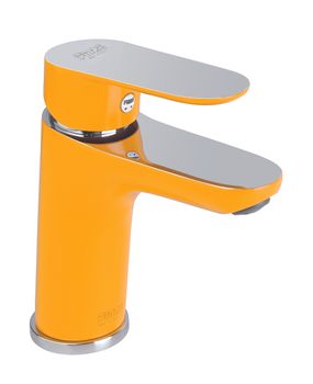 Смеситель для раковины Fiore KEVON CHIC 81YX8123, хром/желтый — фото 1, Смесители для раковины