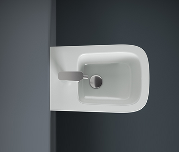 Биде Artceram A16 подвесной с одним отверстием цвет белый ASB004 01 00 — фото 2, Биде подвесные