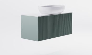 Товар: Тумба М-40 Slim 100см 1ящ NCS S 3005-B80G мат./волна, раковина Атрия бел гл,столешница Solid бел гл. 4631177714641 - фото 2 Тумба М-40 Slim 100см 1ящ NCS S 3005-B80G мат./волна, раковина Атрия бел гл,столешница Solid бел гл. 4631177714641 — фото 2, Тумбы с раковиной