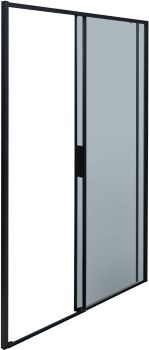 Душевая дверь Aquanet Pleasure Evo 140 AE65-N140-BT профиль черный, прозрачное стекло — фото 8, Душевые двери в нишу