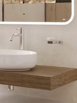 BOND M39ZE-10080 Зеркало прямоугольное 100х80см с LED подсветкой и сенсорным диммером — фото 23, Зеркала в ванную комнату