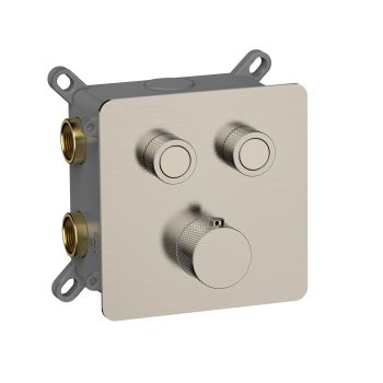 Смеситель с термостатом встраиваемый на 2 потребителя комплект с монтажной частью AQM8811BN — фото 1, Смесители