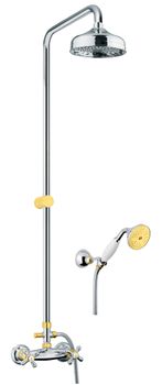Душевая система Fiore MARGOT 26CO0620, хром/золото — фото 1, Душевые системы