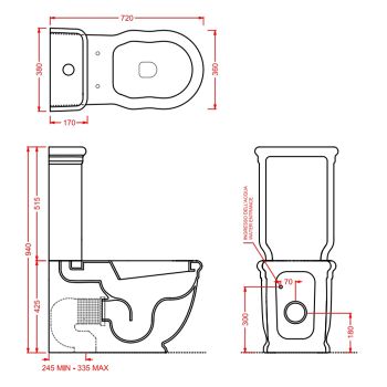 Бачок Artceram Hermitage для моноблока цвет белый HEC009 01 00 — фото 1, Смывные бачки скрытого монтажа