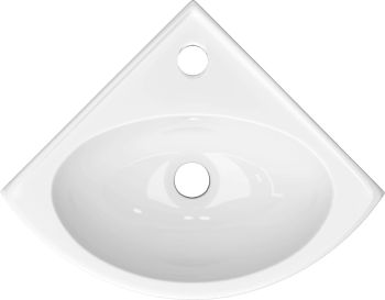 Раковина КЕРАМИН ЛАГО 55 УГЛОВОЙ белый глянец CDB00024896 (4810531139829) — фото 2, Раковины