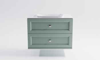 Тумба Классик 90 с 2ящ NCS S 3005-B80G мат. с раковиной Ретро бел гл. и столешницей Solid бел гл. 4631177714344 — фото 1, Тумбы с раковиной