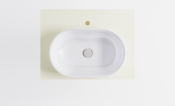 Тумба Шарм 70см 1ящ RAL1013 мат., раковина Шарм бел гл, столешница Solid в цвете 4631177714979 — фото 6, Тумбы с раковиной