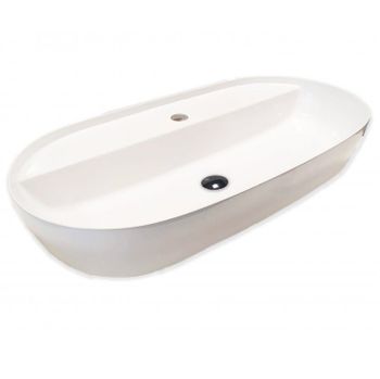 Раковина HATRIA HAPPY HOUR Y8AP01 накладная с одним отверстием без перелива цвет белый — фото 1, Раковины