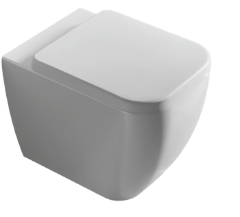 Комплект унитаз HATRIA BIANCA Y1X401 Y1VB01 подвесной с сиденьем с крышкой с плавным опусканием цвет белый — фото 1, Подвесные унитазы