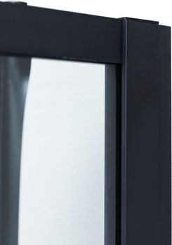 Душевая дверь Aquanet Pleasure Evo 140 AE65-N140-BT профиль черный, прозрачное стекло — фото 11, Душевые двери в нишу