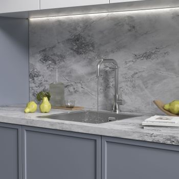 Кухонная мойка Reflexion Iseo RX2265BL оружейная сталь — фото 130, Кухонные мойки