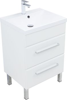 Тумба под раковину Aquanet Лукка 60 белый 00302396 — фото 6, Тумбы под раковину