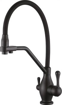 Смеситель для кухни Rose R858H, черный — фото 1, Смесители для кухни
