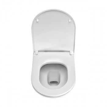 Gap Round Чаша Roca подвесная 540, Rimless 73460NL000 — фото 4, Подвесные унитазы