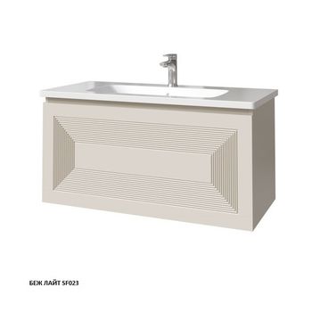 МОДО Кварта тумба 100 с интегрированной ручкой 35715-SF023 — фото 1, Комоды и тумбы для ванной комнаты