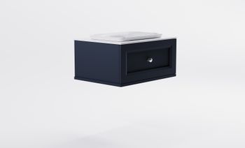 Товар: Тумба Классик 80 с 1ящ RAL7024 мат. с раковиной Ретро бел гл. и столешницей Solid бел гл. 4631177714085 - фото 3 Тумба Классик 80 с 1ящ RAL7024 мат. с раковиной Ретро бел гл. и столешницей Solid бел гл. 4631177714085 — фото 3, Тумбы с раковиной