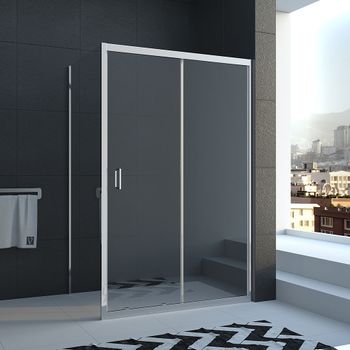 Душевой угол Veconi Rovigo RV-040, 1000х1000х1850, хром, стекло прозрачное RV040-100100-01-C1 — фото 1, Душевые уголки