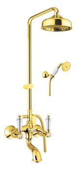Душевая система Fiore GIOIELLI (SWAROVSKI®) 08OO0615, золото — фото 1, Душевые системы