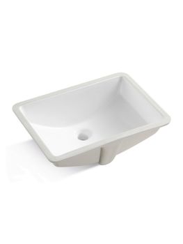 BOND S96-530 Раковина встраиваемая под столешницу 53х37,5х20см прямоугольная белая с переливом — фото 16, Раковины встраиваемые сверху