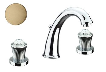 Смеситель для раковины Fiore VENERE SKY (SWAROVSKI®) 13ZZ0628, бронза — фото 1, Смесители для раковины