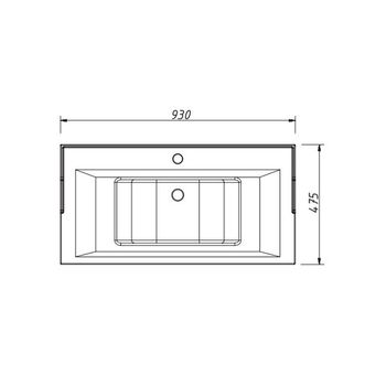 раковина 900x460x220 Y-090B — фото 1, Раковины