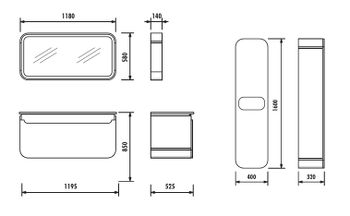 Нижний модуль с раковиной (Дуб) PN0120.01.BDM+DP120 PN0120.01.BDM + DP120 — фото 1, Тумбы с раковиной