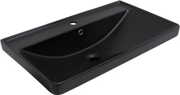Товар: Раковина Aquanet Ирис 80 черная матовая 00329249 - фото 3 Раковина Aquanet Ирис 80 черная матовая 00329249 — фото 3, Раковины