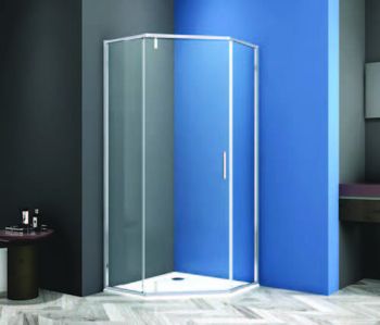 Душевая дверь распашная трапецевидная CL1006-100 — фото 2, Распашные душевые двери