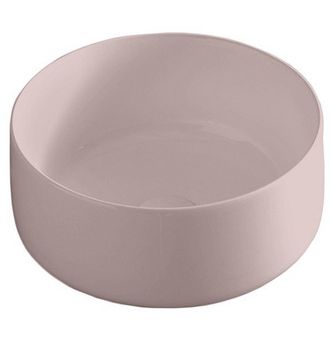 Раковина Artceram Cognac Quadro накладная без отверстий цвет pink COL004 33 00 — фото 2, Раковины накладные