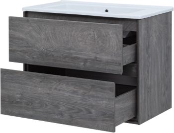 Тумба под раковину Aquanet Милан 85 дуб рошелье 00339969 — фото 3, Тумбы под раковину