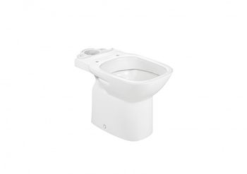 DEBBA Чаша унитаза с горизонтальным выпуском, установочный комплект, белая. (RU). ROCA 734299700Y — фото 2, Напольные унитазы