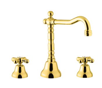 Смеситель для раковины Fiore MARGOT 26OO0637, золото — фото 1, Смесители для раковины