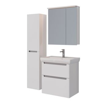 Товар: Шкаф зеркальный Lemark ZENON 70х80 см 2-х дверный, с козырьком-подсветкой, с розеткой, цвет корпуса: LM70ZS-Z - фото 4 Шкаф зеркальный Lemark ZENON 70х80 см 2-х дверный, с козырьком-подсветкой, с розеткой, цвет корпуса: LM70ZS-Z — фото 4, Зеркальные шкафы в ванную