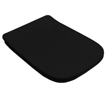 Сиденье с крышкой Artceram A16 с плавным опусканием цвет черный ASA001 03 71 — фото 1, Сиденья для унитаза