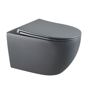 Унитаз подвесной Veconi Ento VEN-52TGr — фото 1, Подвесные унитазы