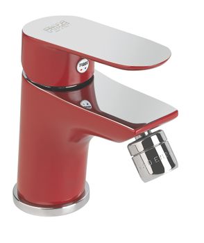 Смеситель для биде Fiore KEVON CHIC 81RX8130, хром/красный — фото 1, Смесители для биде