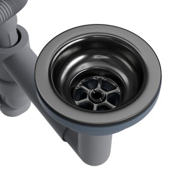 Кухонная мойка Reflexion Iseo RX2265BL оружейная сталь — фото 55, Кухонные мойки