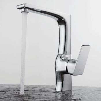 Смеситель для кухни D&K Rhein DA1292401, хром — фото 1, Смесители для кухни