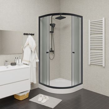 Уголок ZF911B душевой PARLY с поддоном — фото 2, Душевые уголки