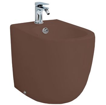 Биде Artceram File 2.0 напольное с одним отверстием цвет cocoa FLB002 39 00 — фото 2, Биде напольные