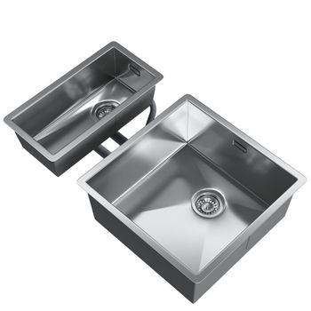 Кухонная мойка Reflexion Iseo RX2265BL оружейная сталь — фото 94, Кухонные мойки