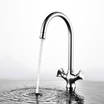 Смеситель для кухни D&K Hessen DA1382401, хром — фото 1, Смесители для кухни