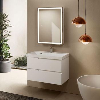 Товар: AQM900380WH "S3" тумба под умывальник подвесная 80 см., цвет белый глянец. - фото 4 AQM900380WH "S3" тумба под умывальник подвесная 80 см., цвет белый глянец. — фото 4, Тумбы под раковину