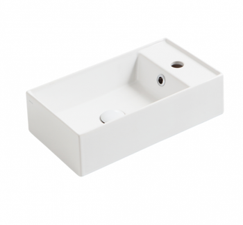 Товар: Раковина SIMAS AGILE подвесная или накладная с одним отверстием с полкой правой цвет белый матовый AG50.BM - фото 1 Раковина SIMAS AGILE подвесная или накладная с одним отверстием с полкой правой цвет белый матовый AG50.BM — фото 1, Раковины накладные