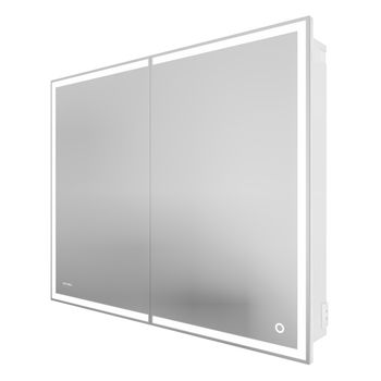 Шкаф-зеркало "МЕРКАДО-100 см" универсал. с LED подсветкой 201002 — фото 1, Зеркала в ванную комнату