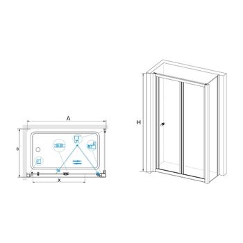 Душевой уголок RGW CL-41 (CL-21 + Z-050-1) 750x700 040941757-011 — фото 1, Душевые уголки