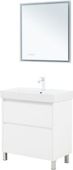 Тумба с раковиной Aquanet Nova Lite 2.0 75 напольная цв. белый глянец 00348195 — фото 5, Тумбы с раковиной