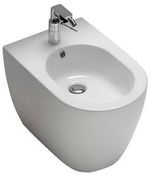 Биде HATRIA Fusion Y0U601 напольное цвет белый — фото 1, Биде напольные