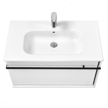 ANETO Тумба под раковину VICTORIA-N UNIK 80, белый глянец, ROCA 7857430806 — фото 2, Тумбы под раковину